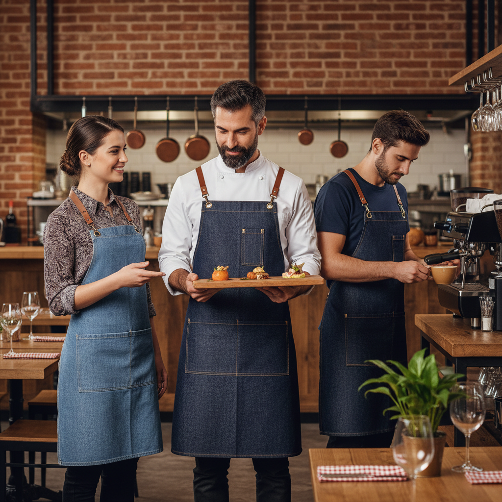 Aventais de Ganga e Estilo Bistrô: Tendência na Restauração