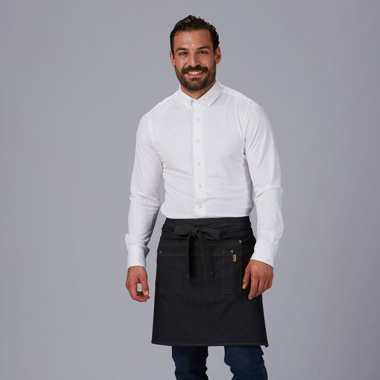 AVENTAL JORDANIIA-Denim Preto - 821-Único-RAG-Tailors-Fardas-e-Uniformes-Vestuario-Pro