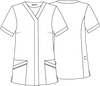 CASSANDRA Tunic with Hidden Button