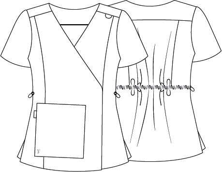 Women's Tunic ELIRA with Back Ruching M/L