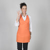 AVENTAL BISTRO COM DECOTE V-Laranja 116-Único-RAG-Tailors-Fardas-e-Uniformes-Vestuario-Pro