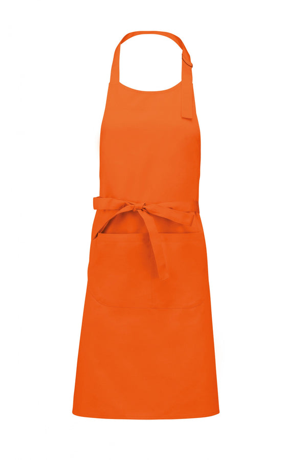AVENTAL COM PEITO 100% Algodão-Laranja-Único-RAG-Tailors-Fardas-e-Uniformes-Vestuario-Pro