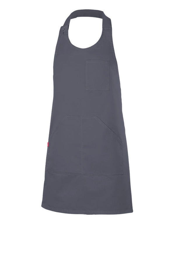 AVENTAL COM PEITO ABOTOADO CURTO-Cinza-U-RAG-Tailors-Fardas-e-Uniformes-Vestuario-Pro