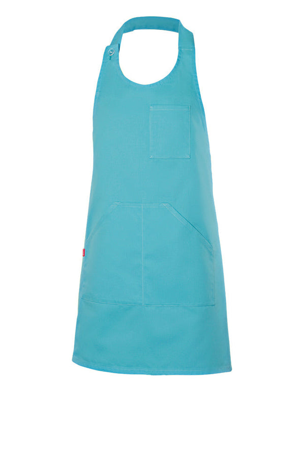 AVENTAL COM PEITO ABOTOADO CURTO-Turquesa Claro-U-RAG-Tailors-Fardas-e-Uniformes-Vestuario-Pro