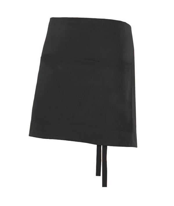 AVENTAL CURTO COM BOLSO-Preto-U-RAG-Tailors-Fardas-e-Uniformes-Vestuario-Pro