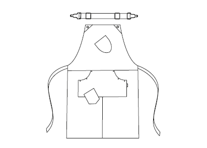 AVENTAL DUGE-RAG-Tailors-Fardas-e-Uniformes-Vestuario-Pro