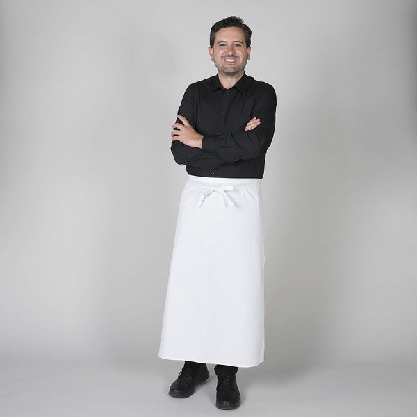 AVENTAL FRANCÊS SARJA-Branco 101-Único-RAG-Tailors-Fardas-e-Uniformes-Vestuario-Pro