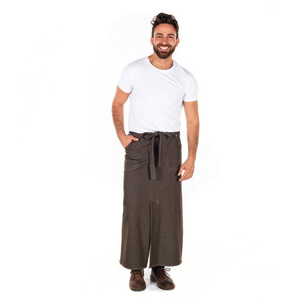 AVENTAL FRANCÊS SONORI-Denim Castanho - 822-Único-RAG-Tailors-Fardas-e-Uniformes-Vestuario-Pro
