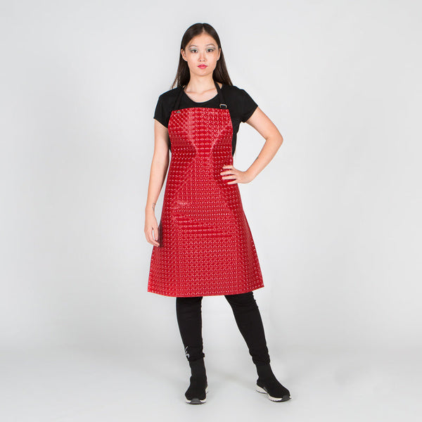 Avental Metálico Vermelho-Vermelho - 105-Único-RAG-Tailors-Fardas-e-Uniformes-Vestuario-Pro
