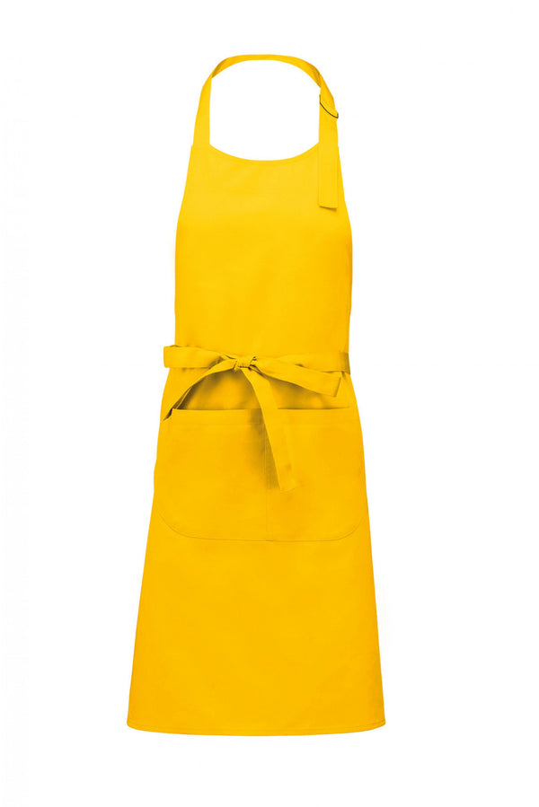 AVENTAL PONDAN COM BOLSO poliéster / algodão-Amarelo-One Size-RAG-Tailors-Fardas-e-Uniformes-Vestuario-Pro
