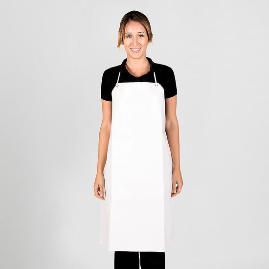 Avental 100% POLIPROPILENO BORRACHA-Branco-Único-RAG-Tailors-Fardas-e-Uniformes-Vestuario-Pro