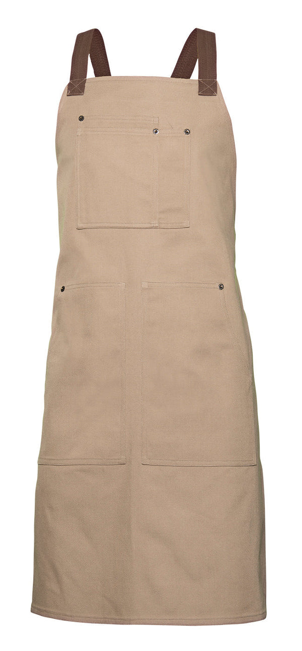 Avental Canvas de Peito-Beje-Único-RAG-Tailors-Fardas-e-Uniformes-Vestuario-Pro