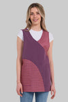 Avental Cruzada Combinada de Quadrados Grená-Grená-M-RAG-Tailors-Fardas-e-Uniformes-Vestuario-Pro
