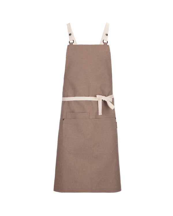 Avental Cruzado Melbourne em ganga-Beige Denim-Natural-Único-RAG-Tailors-Fardas-e-Uniformes-Vestuario-Pro