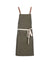 Avental Cruzado Melbourne em ganga-Green Denim-Pele Camel/Natural-Único-RAG-Tailors-Fardas-e-Uniformes-Vestuario-Pro