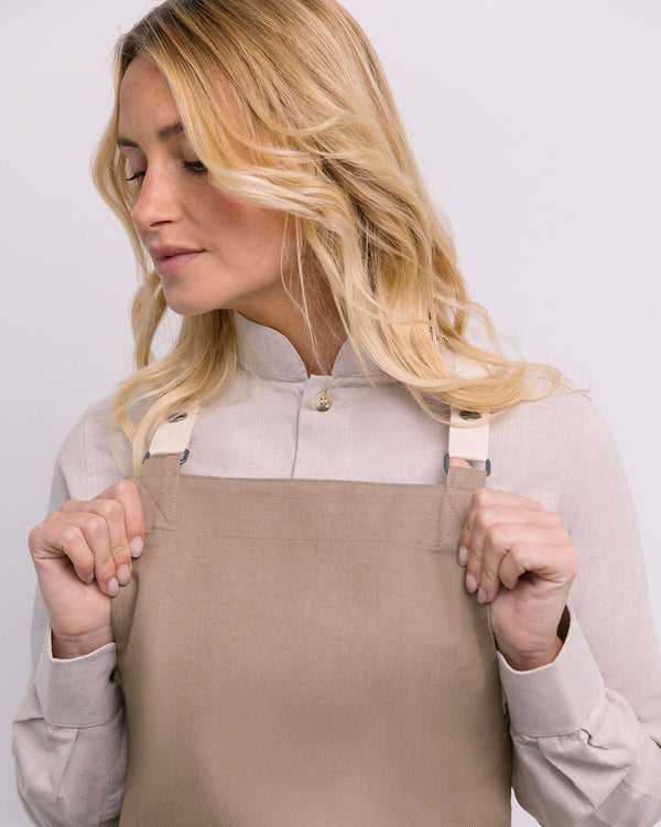 Avental Cruzado Melbourne em ganga-RAG-Tailors-Fardas-e-Uniformes-Vestuario-Pro