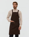 Avental Cruzado Transversal Capri-Castanho-Único-RAG-Tailors-Fardas-e-Uniformes-Vestuario-Pro