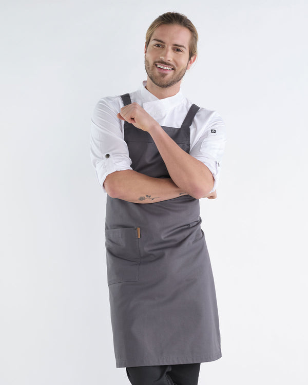 Avental Cruzado Transversal Capri-Cinzento Escuro-Único-RAG-Tailors-Fardas-e-Uniformes-Vestuario-Pro