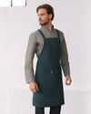 Avental Cruzado Transversal Capri-Verde Azulado-Único-RAG-Tailors-Fardas-e-Uniformes-Vestuario-Pro