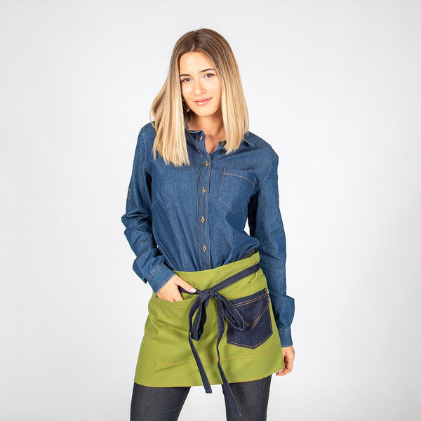 Avental Curto Combi-Verde-Único-RAG-Tailors-Fardas-e-Uniformes-Vestuario-Pro