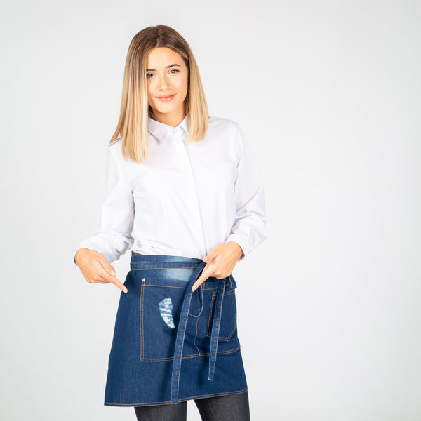 Avental Curto Jeans Vestar-Azul-Único-RAG-Tailors-Fardas-e-Uniformes-Vestuario-Pro