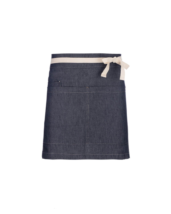 Avental Curto Royal em Denim-Denim-Natural-Único-RAG-Tailors-Fardas-e-Uniformes-Vestuario-Pro