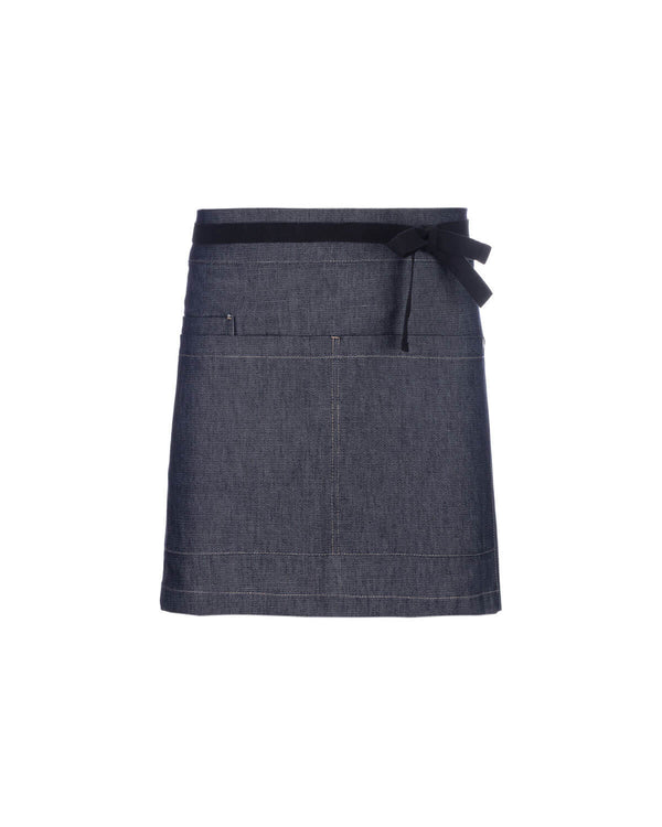 Avental Curto Royal em Denim-Denim-Preto-Único-RAG-Tailors-Fardas-e-Uniformes-Vestuario-Pro