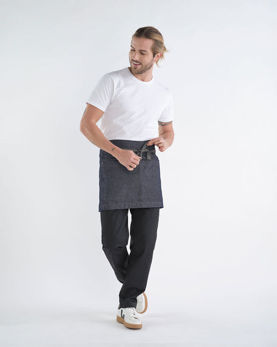 Avental Curto Royal em Denim-RAG-Tailors-Fardas-e-Uniformes-Vestuario-Pro