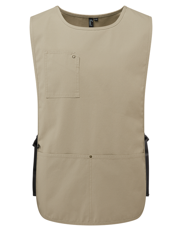 Avental Curto com Alças Ajustáveis Unissexo-Caqui-S/M-RAG-Tailors-Fardas-e-Uniformes-Vestuario-Pro