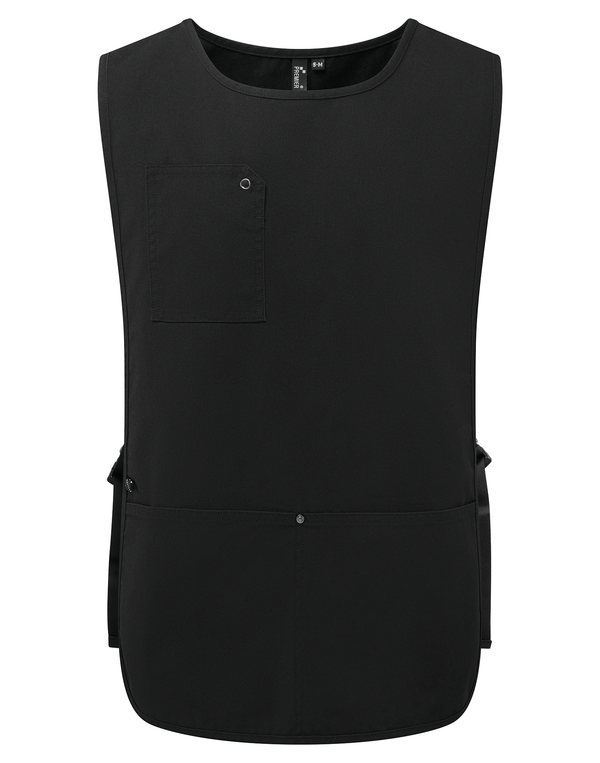 Avental Curto com Alças Ajustáveis Unissexo-Preto-S/M-RAG-Tailors-Fardas-e-Uniformes-Vestuario-Pro