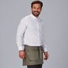 Avental Curto com Bolsos Tipo Carteira em Sarja Reciclada 35x67 cm-RAG-Tailors-Fardas-e-Uniformes-Vestuario-Pro