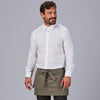 Avental Curto com Bolsos Tipo Carteira em Sarja Reciclada 35x67 cm-Verde Caqui-149-Único-RAG-Tailors-Fardas-e-Uniformes-Vestuario-Pro