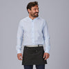 Avental Curto com Contrastes de Espiga 35x67 cm-Preto-001-Único-RAG-Tailors-Fardas-e-Uniformes-Vestuario-Pro