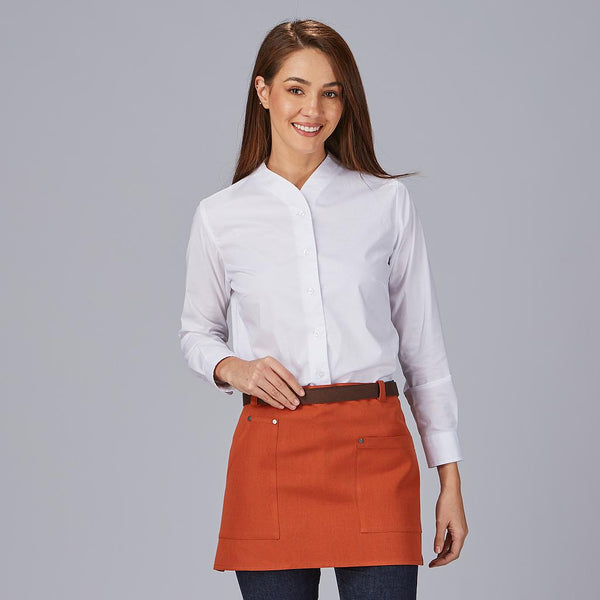 Avental Curto com Contrastes de Espiga 35x67 cm-RAG-Tailors-Fardas-e-Uniformes-Vestuario-Pro