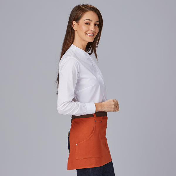 Avental Curto com Contrastes de Espiga 35x67 cm-RAG-Tailors-Fardas-e-Uniformes-Vestuario-Pro