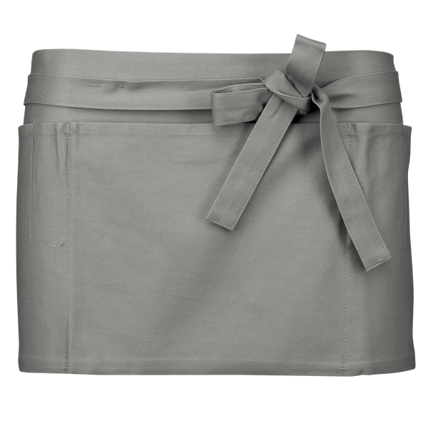 Avental Curto de Barman-Cinzento Claro-Único-RAG-Tailors-Fardas-e-Uniformes-Vestuario-Pro