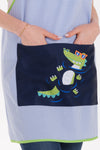 Avental Educadora Crocodilo Cruzado-RAG-Tailors-Fardas-e-Uniformes-Vestuario-Pro