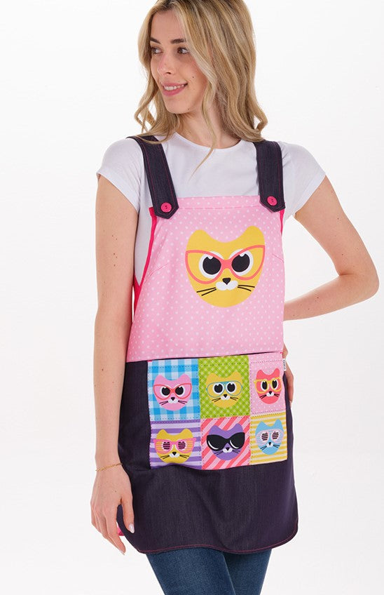 Avental Educadora Gatos-Azul-Unico-RAG-Tailors-Fardas-e-Uniformes-Vestuario-Pro