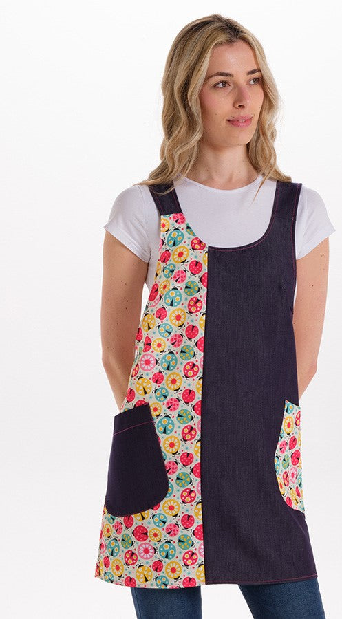 Avental Educadora Joaninhas-Azul-S/M / (S/M)-RAG-Tailors-Fardas-e-Uniformes-Vestuario-Pro