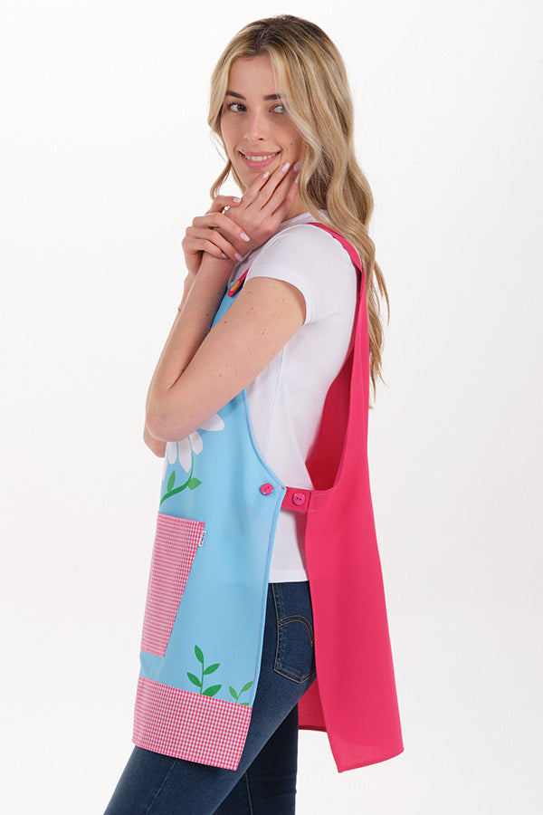 Avental Educadora Malmequer branco-RAG-Tailors-Fardas-e-Uniformes-Vestuario-Pro