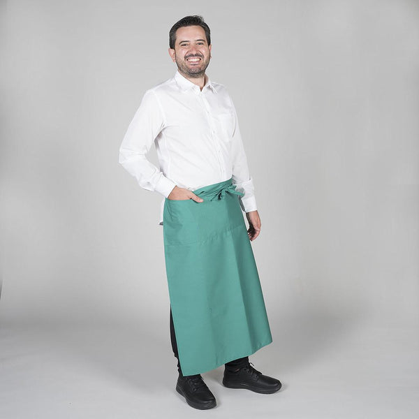 Avental Francês C/Bolsos-Verde 108-Único-RAG-Tailors-Fardas-e-Uniformes-Vestuario-Pro