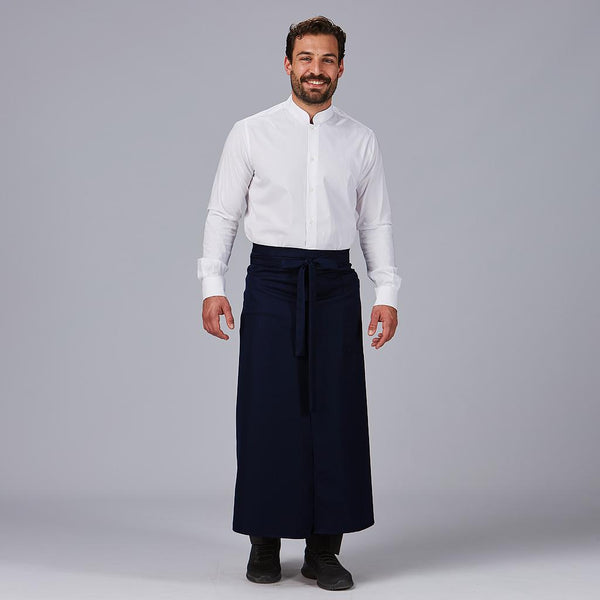Avental Francês Comprido Aberto - Resistente a manchas-Navy-U-RAG-Tailors-Fardas-e-Uniformes-Vestuario-Pro