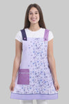 Avental Lilás com estampado de flores para educadora-Lilás-UNICA-RAG-Tailors-Fardas-e-Uniformes-Vestuario-Pro