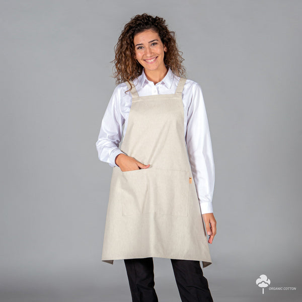 Avental Lonay de Peito-Areia-Único-RAG-Tailors-Fardas-e-Uniformes-Vestuario-Pro