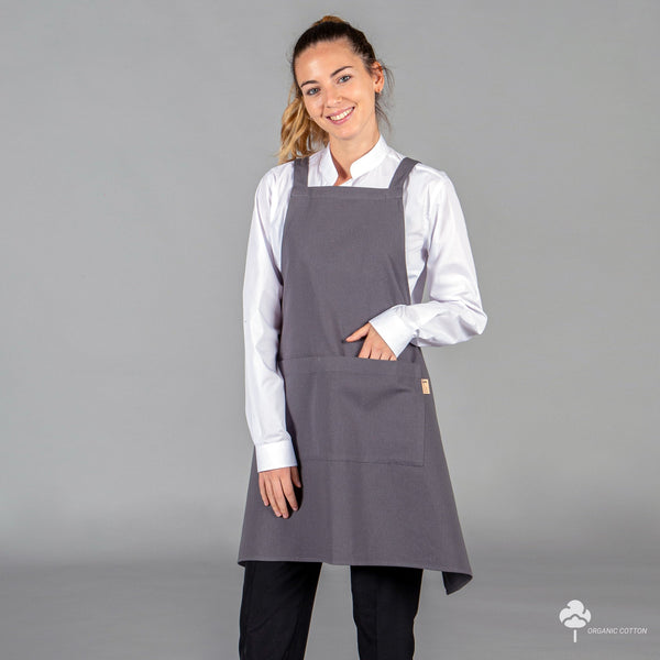 Avental Lonay de Peito-Cinza Marengo-Único-RAG-Tailors-Fardas-e-Uniformes-Vestuario-Pro