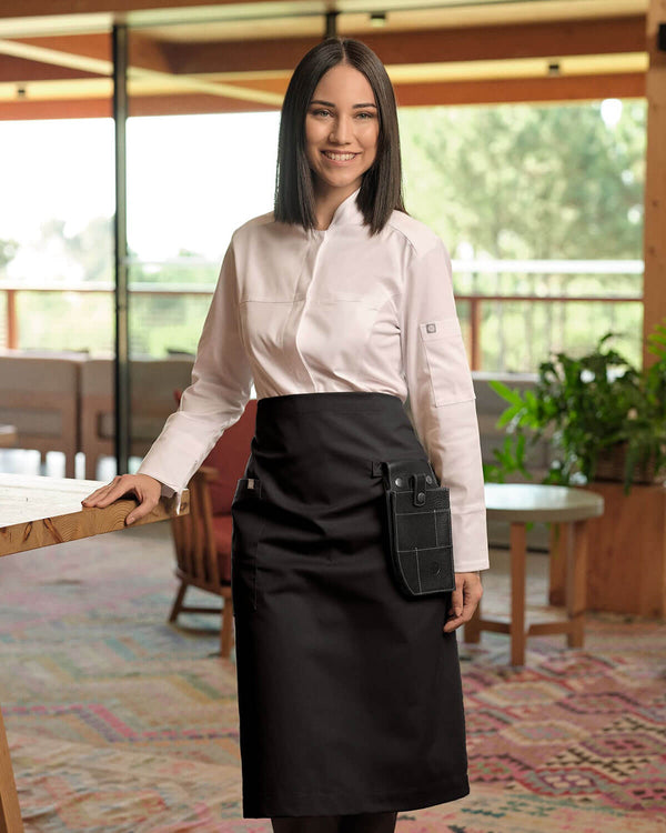 Avental Médio Phoenix em Denim-RAG-Tailors-Fardas-e-Uniformes-Vestuario-Pro