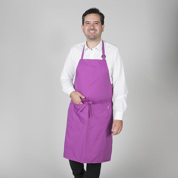 Avental Peito Guilherme em SARJA 100% Poliéster-Framboesa-Único-RAG-Tailors-Fardas-e-Uniformes-Vestuario-Pro