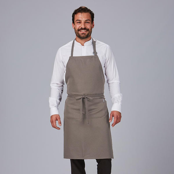 Avental Peito Guilherme em SARJA 100% Poliéster-Ceniza-Único-RAG-Tailors-Fardas-e-Uniformes-Vestuario-Pro