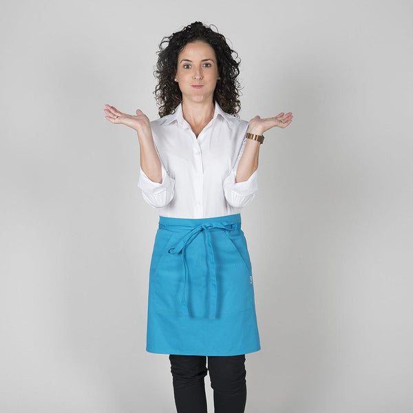 Avental Sem Peito com Bolso 50x75cm-Turquesa-115-Tamanho Único-RAG-Tailors-Fardas-e-Uniformes-Vestuario-Pro