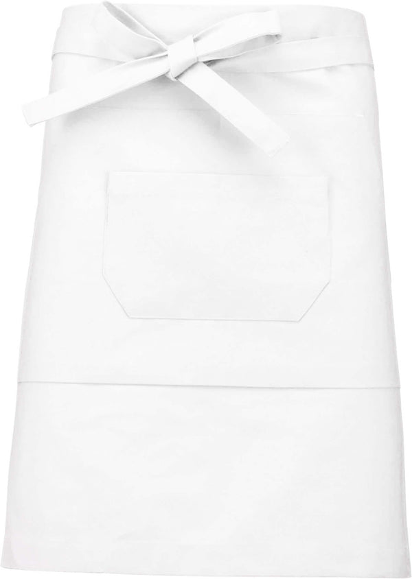 Avental Venti poliéster / algodão de comprimento Médio-Branco-Único-RAG-Tailors-Fardas-e-Uniformes-Vestuario-Pro
